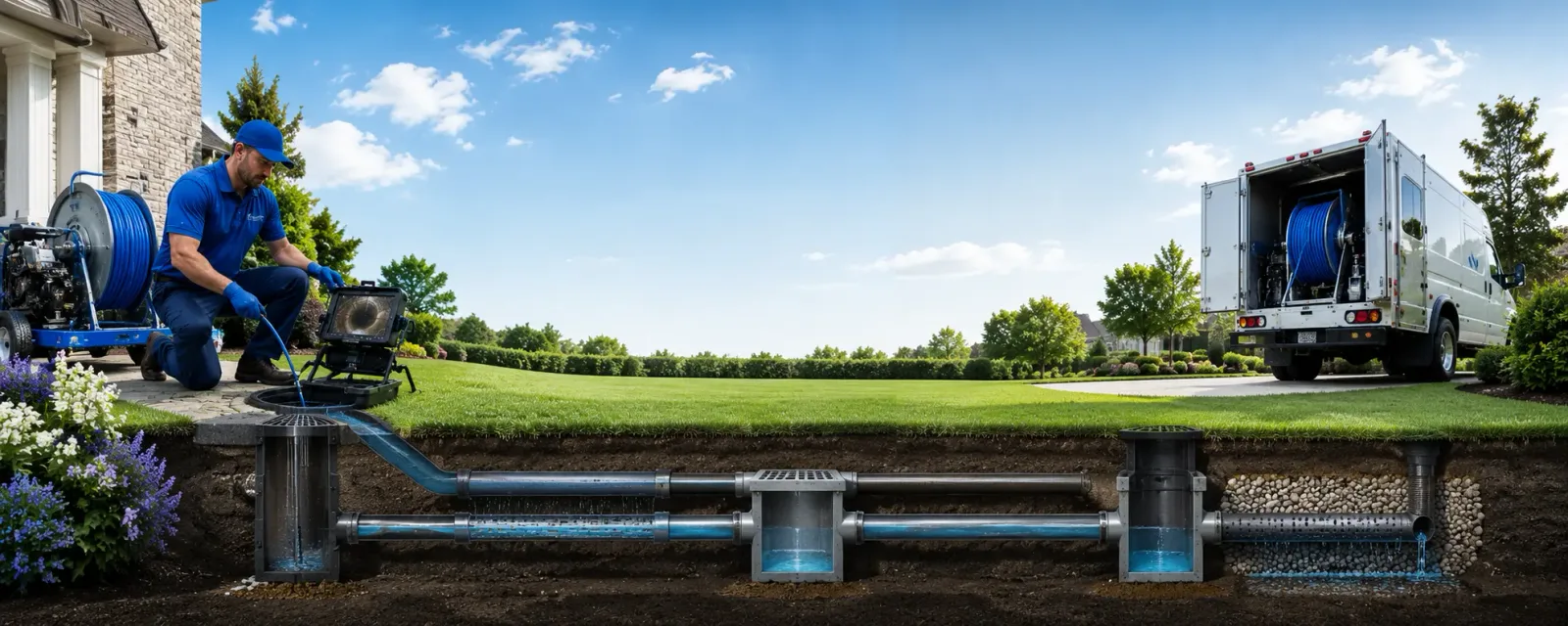 Outdoor drain cleaning information for Needles, CA